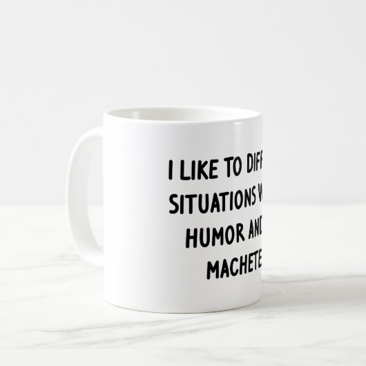 Mug J'aime diffuser des situations (Devant gauche)