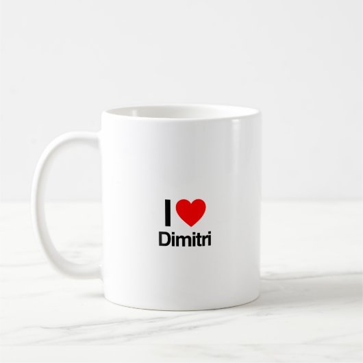 Mug j'aime dimitri (Gauche)