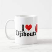 Mug J'aime Djibouti (Gauche)