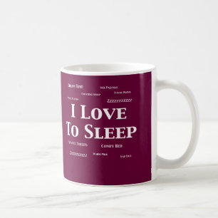 Mug J'aime dormir des cadeaux