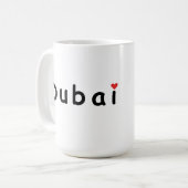 Mug J'aime Dubaï (Devant gauche)