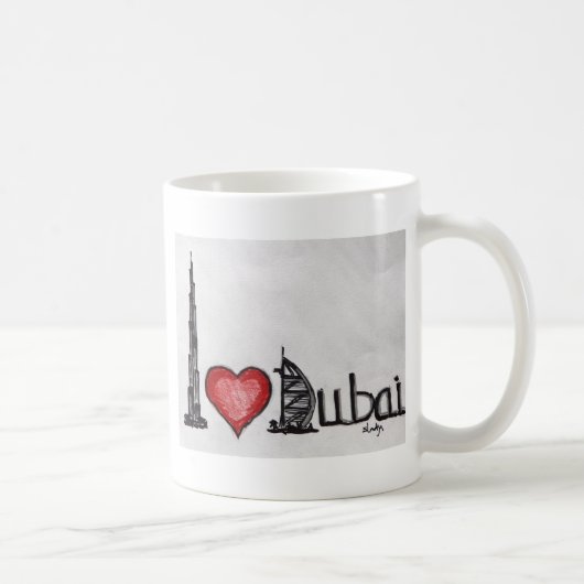 Mug J'aime Dubaï (Droite)