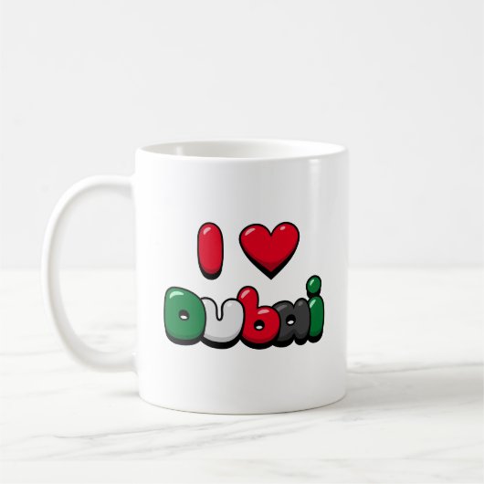 Mug J'aime Dubaï (Gauche)