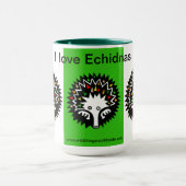 Mug J'aime ECHIDNAS - Nature - Faune - Vert (Centre)