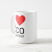 Mug J'aime éco responsable (Devant gauche)