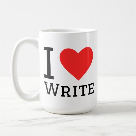 Mug J'aime écrire (Gauche)