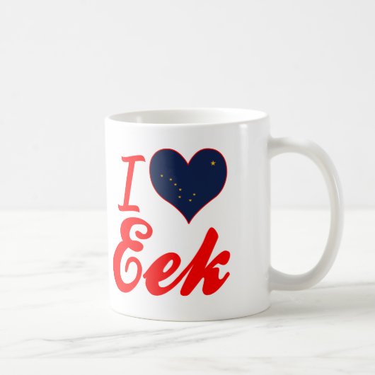 Mug J'aime EEK, Alaska (Droite)