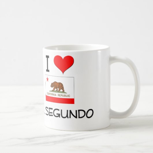 Mug J'aime EL SEGUNDO la Californie (Droite)