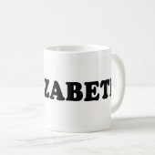 MUG J'AIME ELIZABETH (Devant droit)