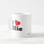 Mug J'aime Ellie (Devant gauche)