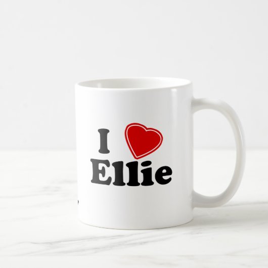 Mug J'aime Ellie (Droite)
