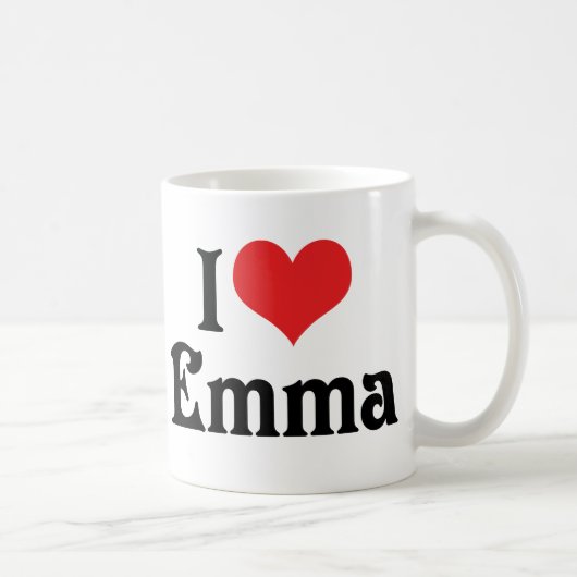 Mug J'aime Emma (Droite)