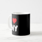 Mug J'Aime Emy - Cœur - Nom (Devant gauche)