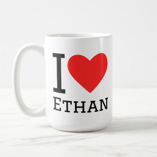 Mug J'aime ethan (Gauche)