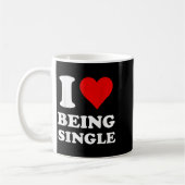 Mug J'Aime Être célibataire (Gauche)