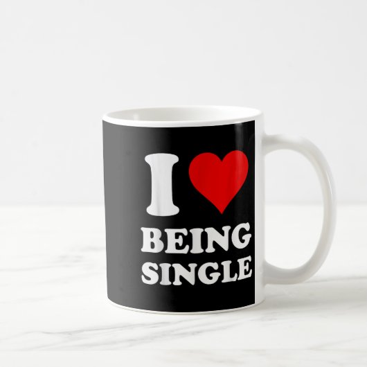Mug J'Aime Être célibataire (Droite)