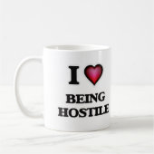 Mug J'aime être hostile (Gauche)