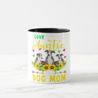 Mug J'Aime Être Une Tante | Chien Mom Whippet Lover