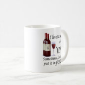 Mug J'aime faire cuire avec du vin - même en (Devant droit)
