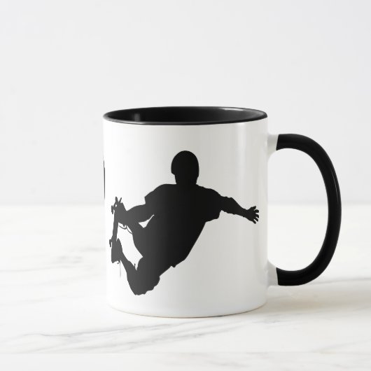 Mug J'aime faire de la planche à roulettes (Droite)