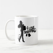 Mug J'aime faire des emplettes (Gauche)