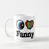 Mug J'aime Fanny (Gauche)