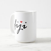 Mug J'aime Fidji (Devant gauche)