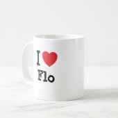 Mug J'aime Flo heart T-Shirt (Devant gauche)