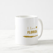 Mug J'aime Florida Gold (Devant droit)