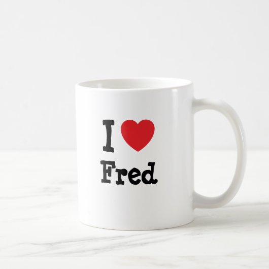 Mug J'aime Fred heart T-Shirt (Droite)