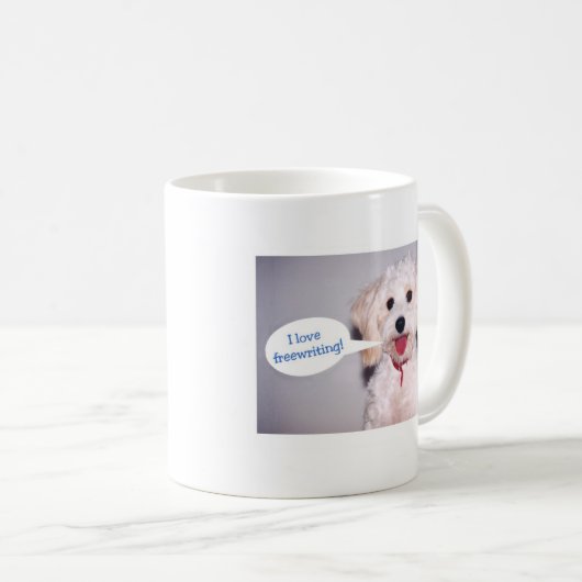 Mug J'aime freewriting - customisé (Devant droit)