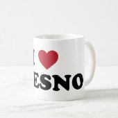 Mug J'aime Fresno la Californie (Devant droit)