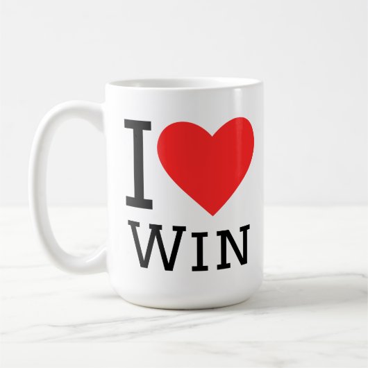 Mug J'aime gagner (Gauche)