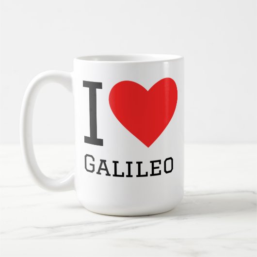 Mug J'aime Galileo (Gauche)