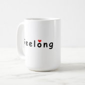 Mug J'aime Geelong Australie (Devant gauche)