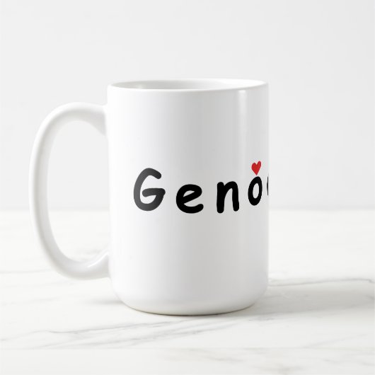 Mug J'aime Gênes (Gauche)