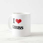 Mug J'aime Gibbs (Devant gauche)