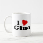 Mug J'aime Gina (Gauche)