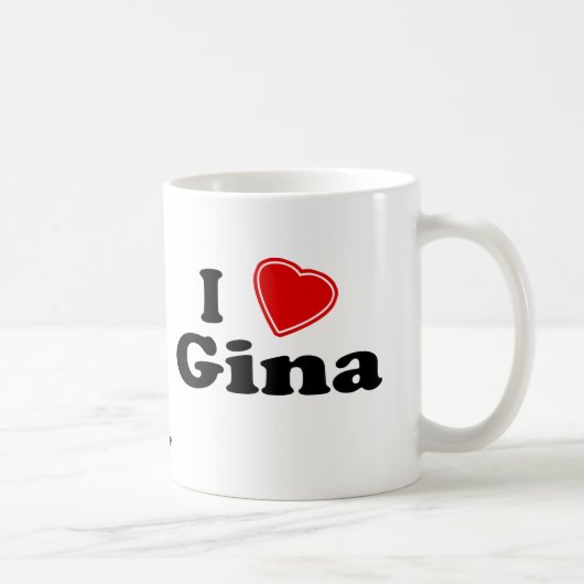 Mug J'aime Gina (Droite)