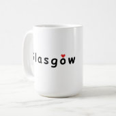 Mug J'aime Glasgow (Devant gauche)