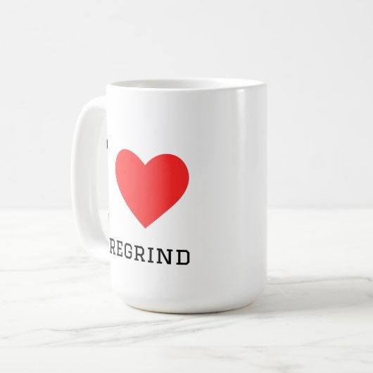 Mug J'aime goregrind (Devant gauche)