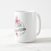 Mug J'aime grand-mère (Devant droit)