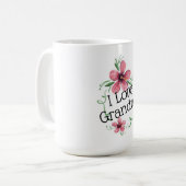 Mug J'aime grand-mère (Devant gauche)