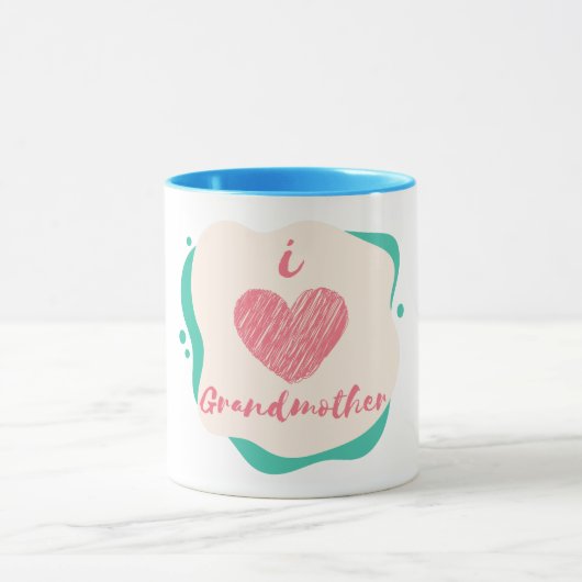 Mug j'aime grand-mère (Centre)