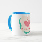 Mug j'aime grand-mère (Devant gauche)
