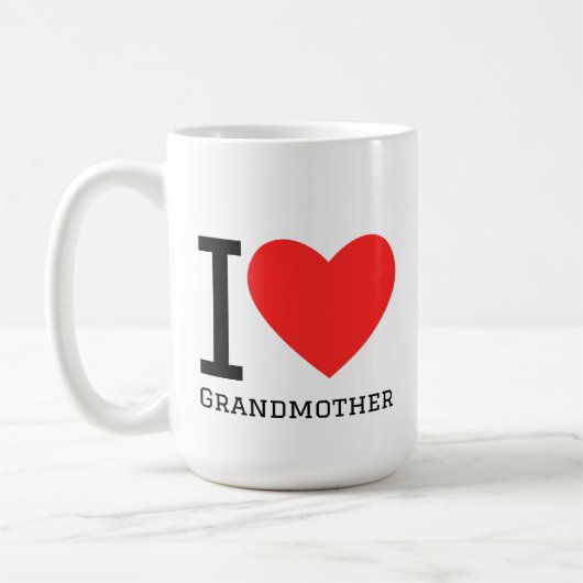 Mug J'aime grand-mère (Gauche)