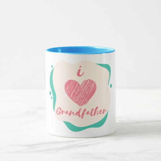 Mug j'aime grand-père (Centre)