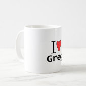 Mug J'aime Greg (Devant gauche)