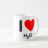 Mug j'aime h2o (Devant droit)