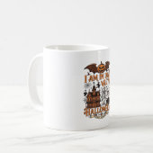 Mug J'aime Halloween Maison Hantée Squelette Citrouill (Devant gauche)